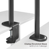 Heavy Duty Triple Monitor Mount for LED-LCD Monitors Up to 27"