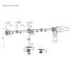 Heavy Duty Triple Monitor Mount for LED-LCD Monitors Up to 27"